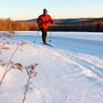 The Best Cross Country Ski Trails in Maine person cross country skiing maine