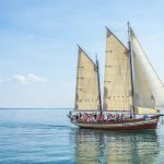 Maine Windjammer on the water
